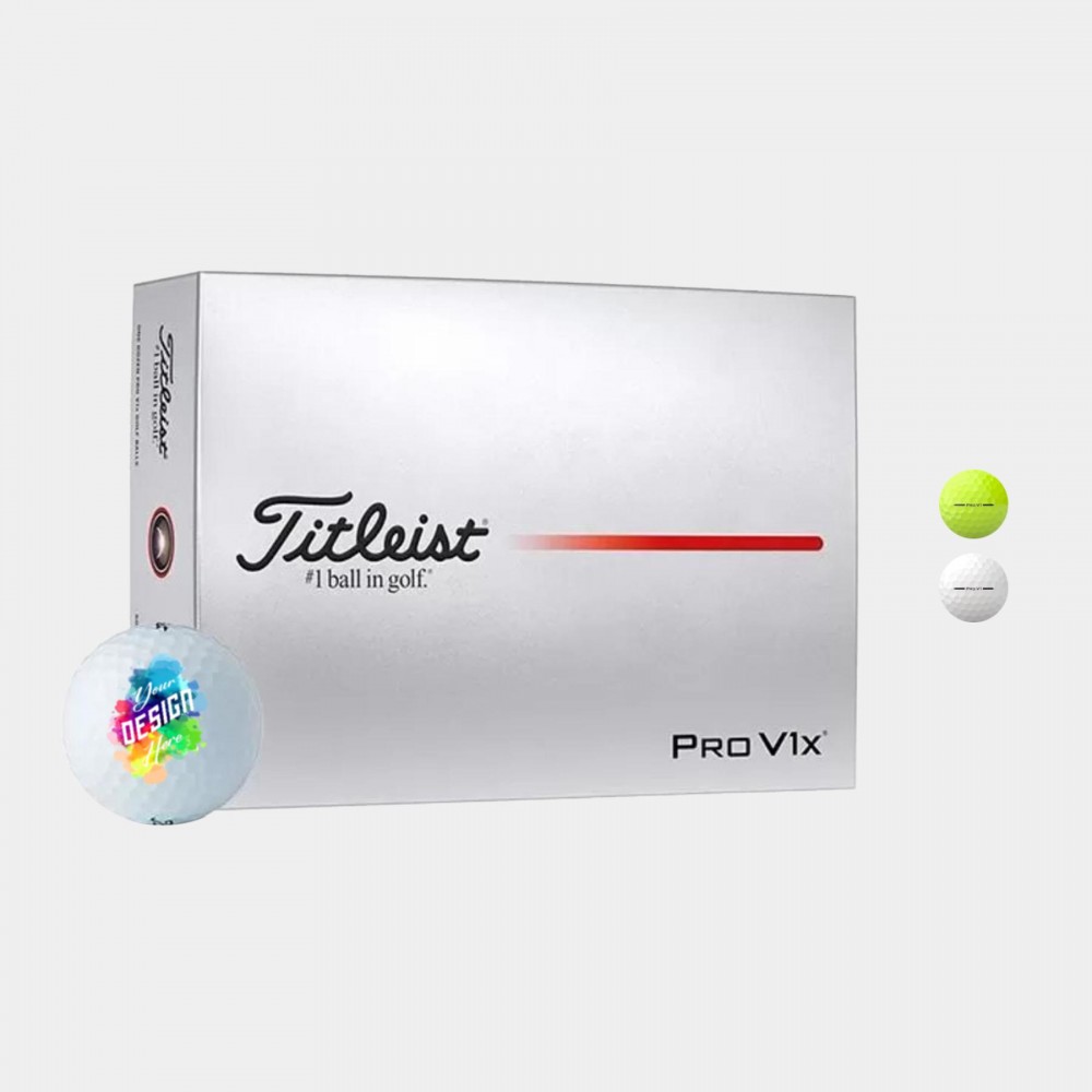 Logo Branded Titleist Pro V1x Golf Balls with Custom Imprints Logo Branded Titleist Pro V1x Golf Balls with Custom Imprints