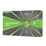 Logo Printed Callaway Superhot Bold Green Golf Balls (15 Pack)