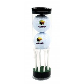 Logo Printed Callaway 2 Ball Tube with Printed Tees  Logo Printed Callaway 2 Ball Tube with Printed Tees
