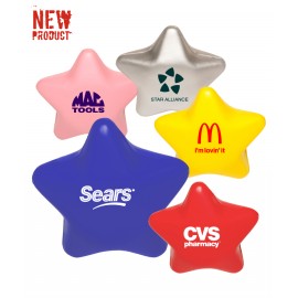Star Stress Reliever Ball with Logo  Star Stress Reliever Ball with Logo