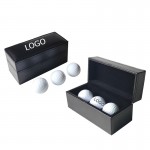 Golf Ball Gift Set with PU Box with Logo