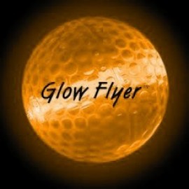 Orange Glow Flyer Golf Ball w/Jumbo Light Stick with Logo  Orange Glow Flyer Golf Ball w/Jumbo Light Stick with Logo
