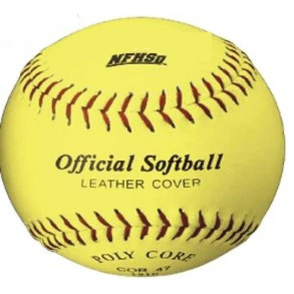 Official Optic Yellow Softball (12" Diameter) Custom Imprinted Official Optic Yellow Softball (12" Diameter) Custom Imprinted