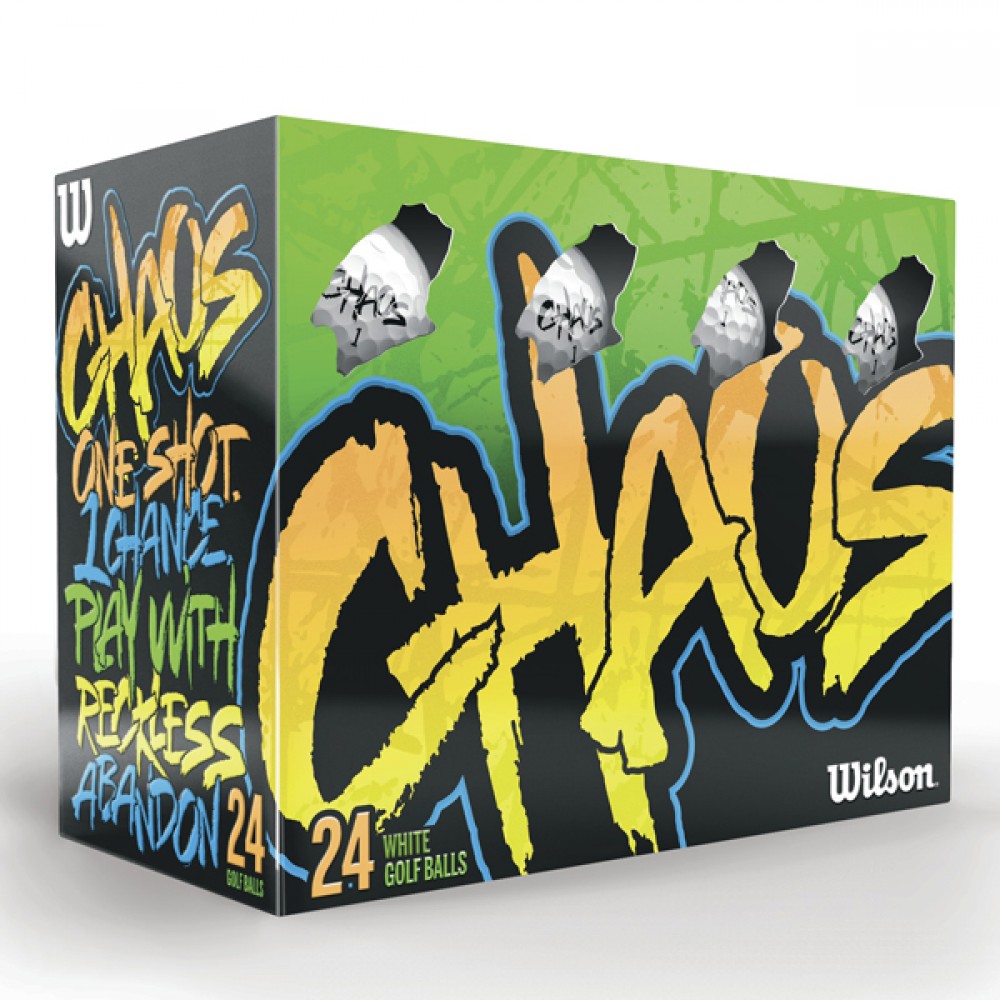Logo Printed Wilson Chaos 24 ball pack Logo Printed Wilson Chaos 24 ball pack
