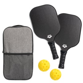 Serve Pro Pickleball Set - Black with Logo
