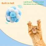 Cat toy balls Colorful Bouncy Ball Built-In bell Interactive Toy play with cats with Logo