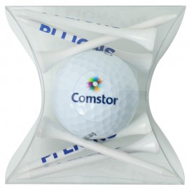 Logo Branded Pillow Pack with Tees & Golf Ball