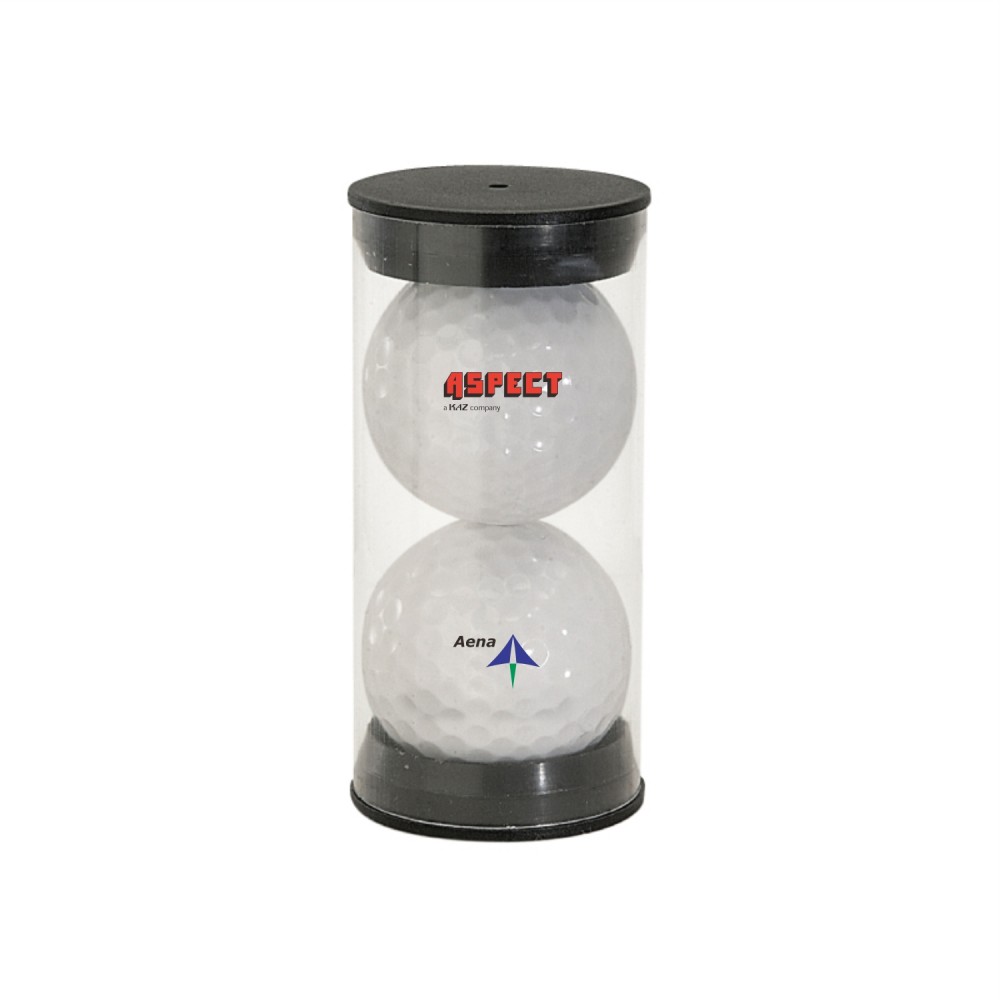 Twin Golf Ball Pack w/ 4 Color Process (VERSAprint? Imprint Custom Imprinted Twin Golf Ball Pack w/ 4 Color Process (VERSAprint? Imprint Custom Imprinted
