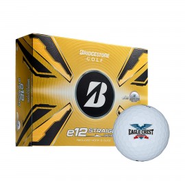 Personalized Bridgestone E12 Straight Golf Balls - 12 Pack