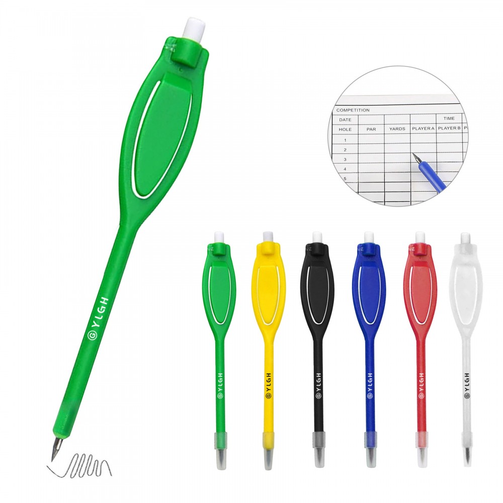 Golf Scoring Pencil With Eraser with Logo