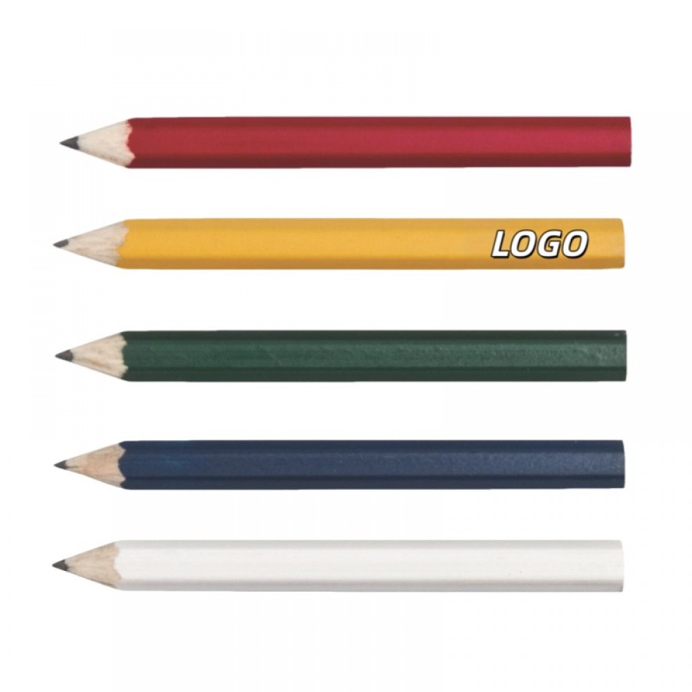 Personalized Hex Shape Golf Pencil