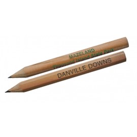 Logo Branded Hex Natural Finish Golf Pencil  Logo Branded Hex Natural Finish Golf Pencil
