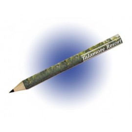 Round Golf Pencil - No Eraser (Full Color Digital) with Logo