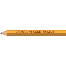 Yellow Hexagon Golf Pencils with Logo  Yellow Hexagon Golf Pencils with Logo