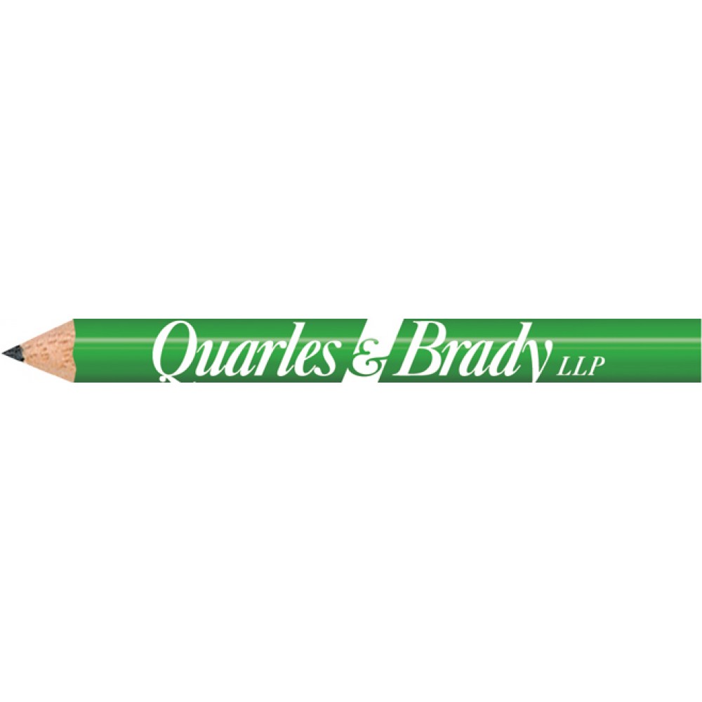 Logo Branded Light Green Round Golf Pencils Logo Branded Light Green Round Golf Pencils