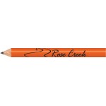 Neon Orange Round Golf Pencils with Logo