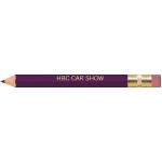 Purple Hexagon Golf Pencils with Erasers with Logo