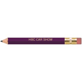 Custom Purple Hexagon Golf Pencils with Erasers
