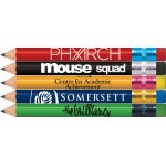 Design Your Own Round Silkscreen Golf Pencils with Erasers with Logo