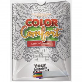 Customized Combo Pack - CC110 Color Comfort & 6-Pack of Colored Pencils in a Poly Bag