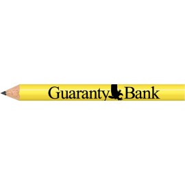 Logo Branded Pastel Yellow Round Golf Pencils