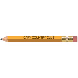 Customized Yellow Hexagon Golf Pencils with Erasers