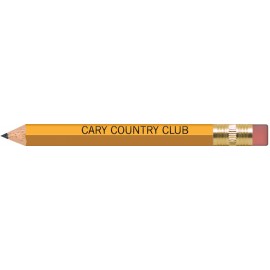 Custom Yellow Hexagon Golf Pencils with Erasers  Custom Yellow Hexagon Golf Pencils with Erasers