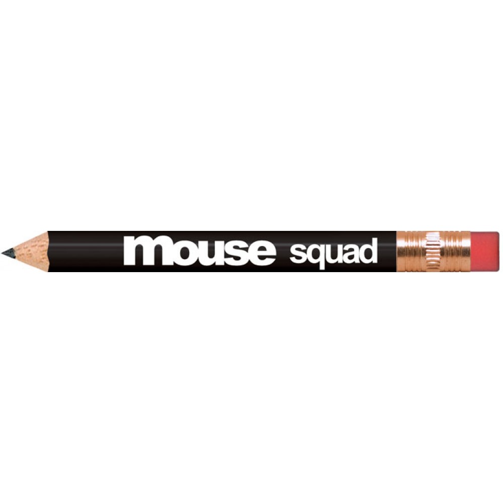 Customized Black Round Golf Pencils with Erasers Customized Black Round Golf Pencils with Erasers