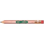 Logo Branded Natural Lacquered Golf Pencils with Erasers