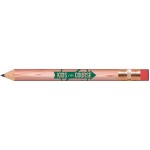 Customized Natural Lacquered Golf Pencils with Erasers