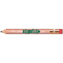 Customized Natural Lacquered Golf Pencils with Erasers