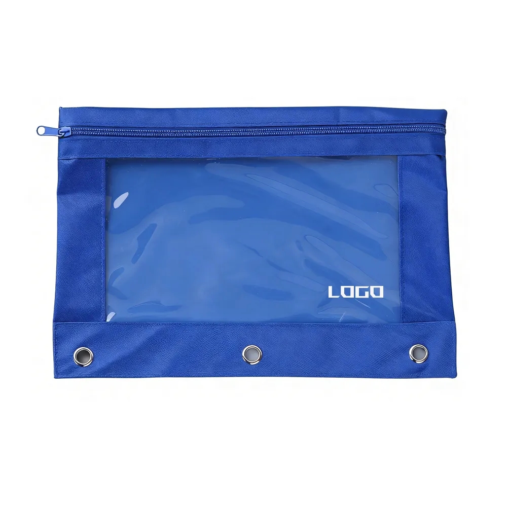 Custom Three-hole Loose-leaf Oxford Cloth Airhole Pencil Bag
