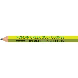 Neon Yellow Hexagon Golf Pencils with Logo
