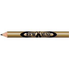 Logo Branded Gold Round Golf Pencils