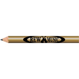 Gold Round Golf Pencils with Logo  Gold Round Golf Pencils with Logo