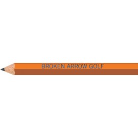 Orange Hexagon Golf Pencils with Logo