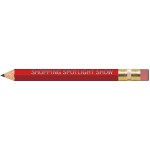 Promotional Red Hexagon Golf Pencils with Erasers