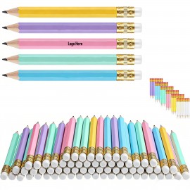 4" Wood Compact Golf Writing Pencil with Logo