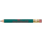 Teal Round Golf Pencils with Erasers with Logo
