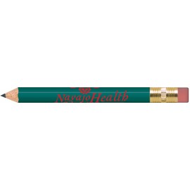 Teal Round Golf Pencils with Erasers with Logo  Teal Round Golf Pencils with Erasers with Logo