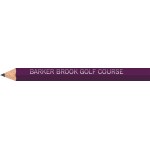 Logo Branded Purple Hexagon Golf Pencils