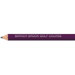 Purple Hexagon Golf Pencils with Logo