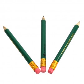 Personalized Round Wooden Golf Pencil with Eraser  Personalized Round Wooden Golf Pencil with Eraser