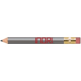 Silver Round Golf Pencils with Erasers with Logo