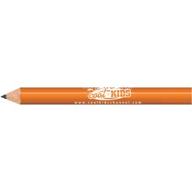 Logo Branded Orange Round Golf Pencils