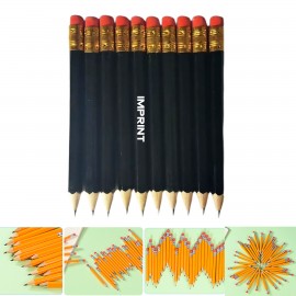 Golf Pencil Hex Shape With Eraser with Logo