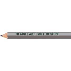 Personalized Silver Hexagon Golf Pencils  Personalized Silver Hexagon Golf Pencils