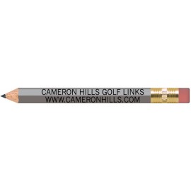 Silver Hexagon Golf Pencils with Erasers with Logo