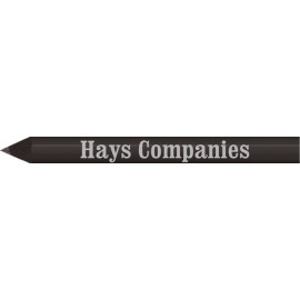 Matte Black with Black Wood Round Golf Pencils with Logo  Matte Black with Black Wood Round Golf Pencils with Logo
