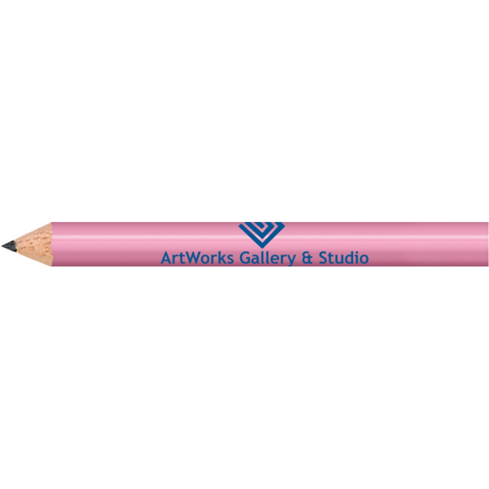 Pink Round Golf Pencils with Logo Pink Round Golf Pencils with Logo